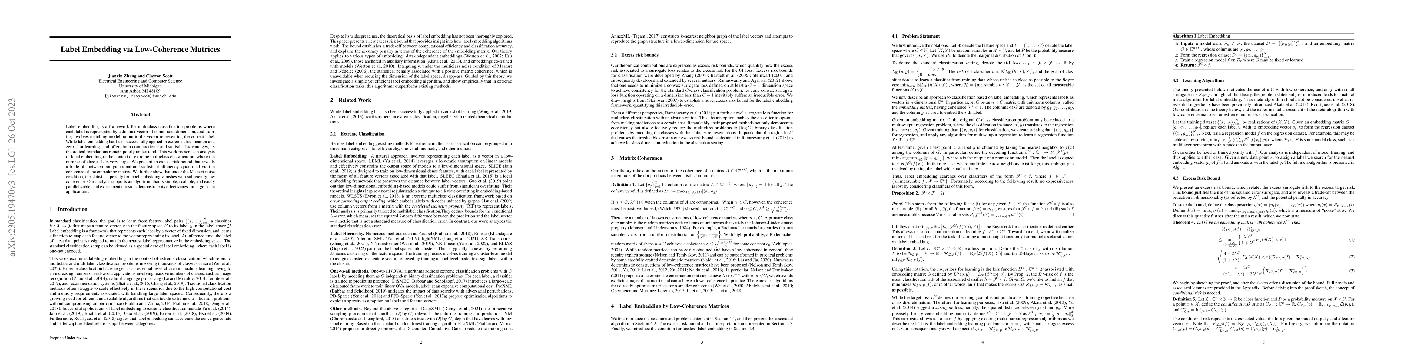 Thumbnail for Label Embedding via Low-Coherence Matrices