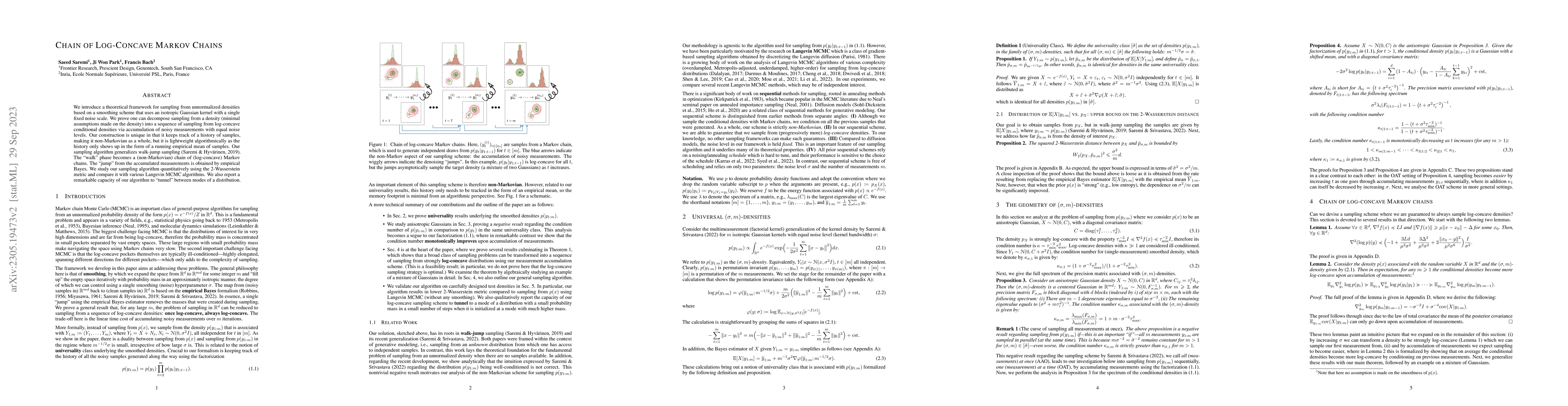 Thumbnail for Chain of Log-Concave Markov Chains