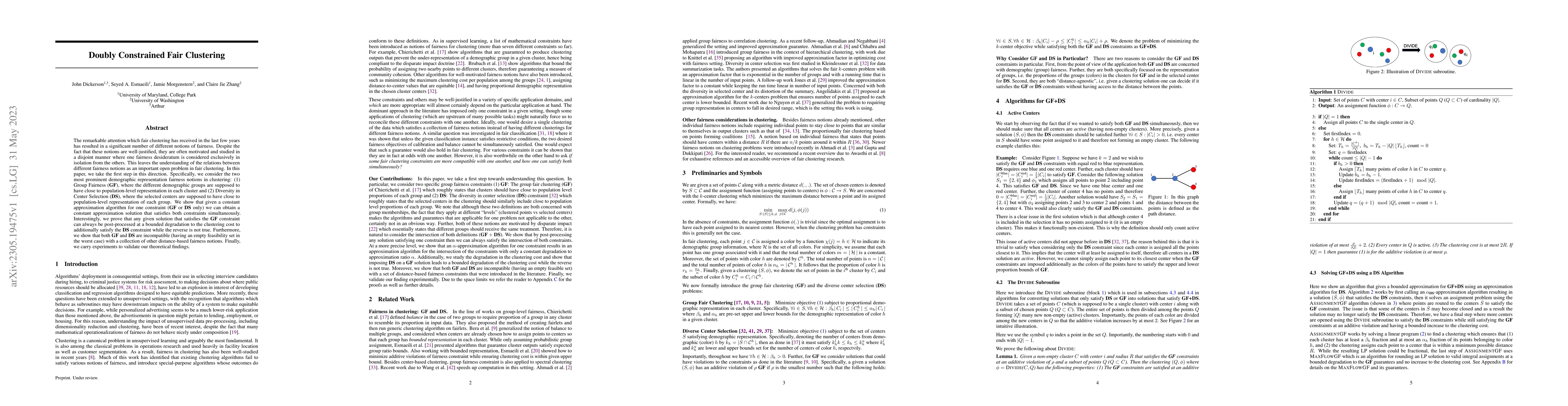 Thumbnail for Doubly Constrained Fair Clustering