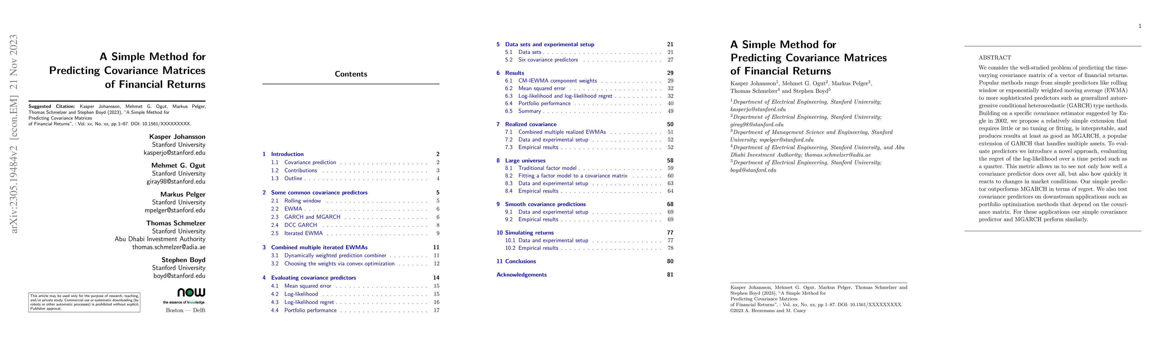Thumbnail for A Simple Method for Predicting Covariance Matrices of Financial Returns
