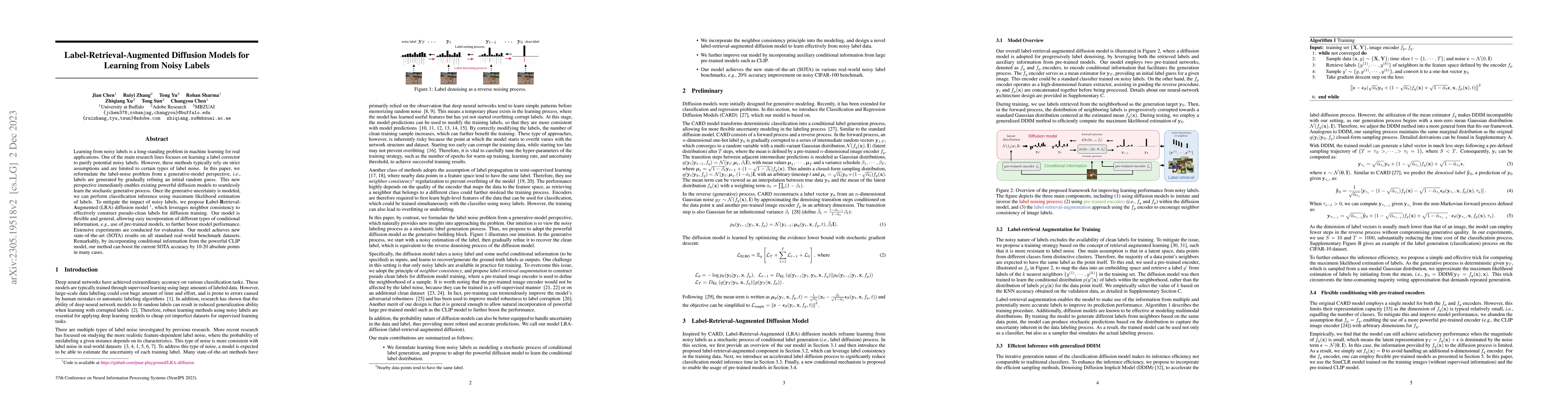 Thumbnail for Label-Retrieval-Augmented Diffusion Models for Learning from Noisy
  Labels