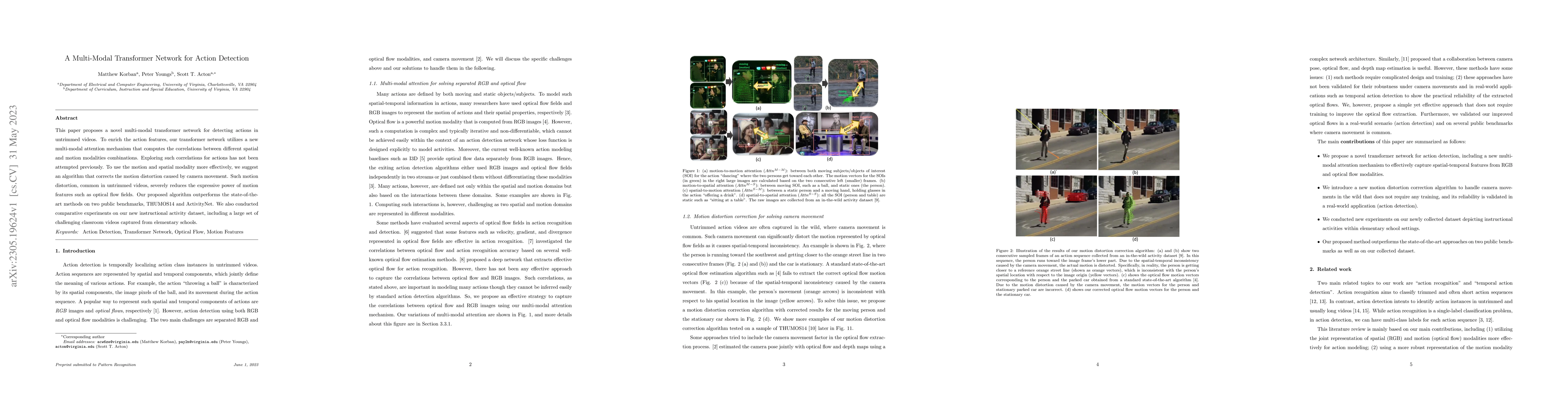 Thumbnail for A Multi-Modal Transformer Network for Action Detection