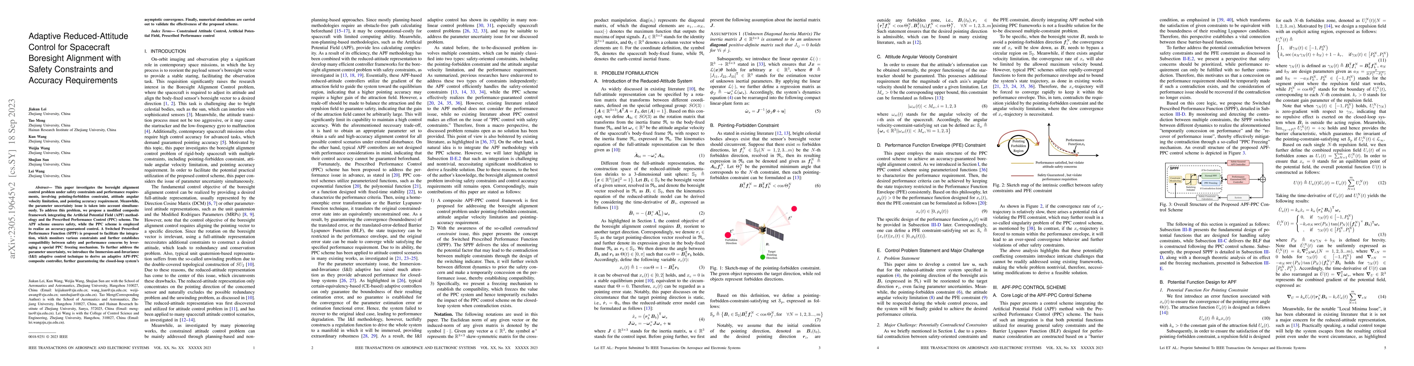 Thumbnail for Adaptive Reduced-Attitude Control for Spacecraft Boresight Alignment
  with Safety Constraints and Accuracy Requirements