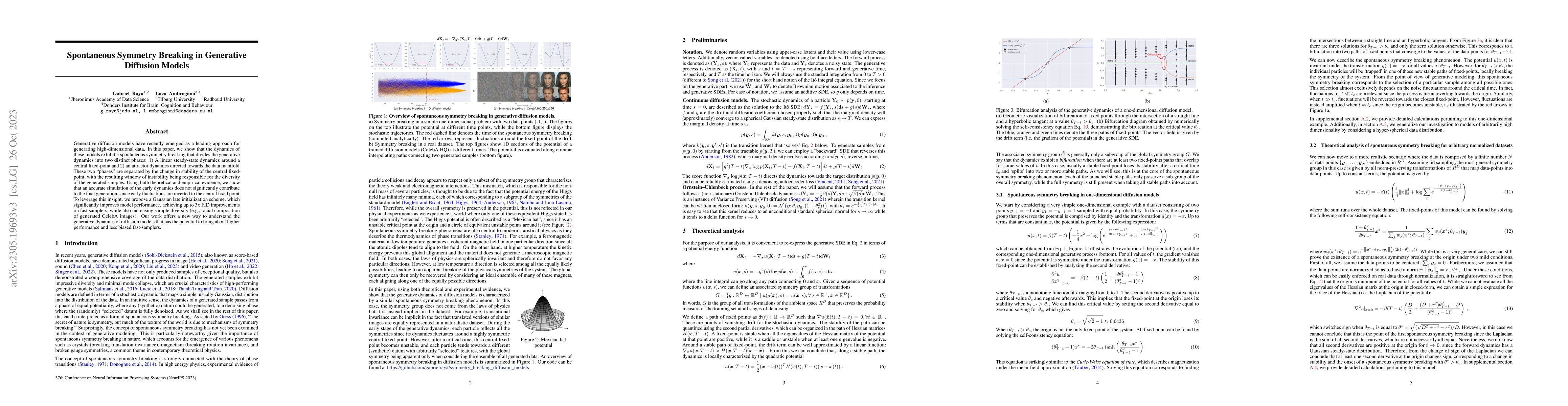 Thumbnail for Spontaneous Symmetry Breaking in Generative Diffusion Models