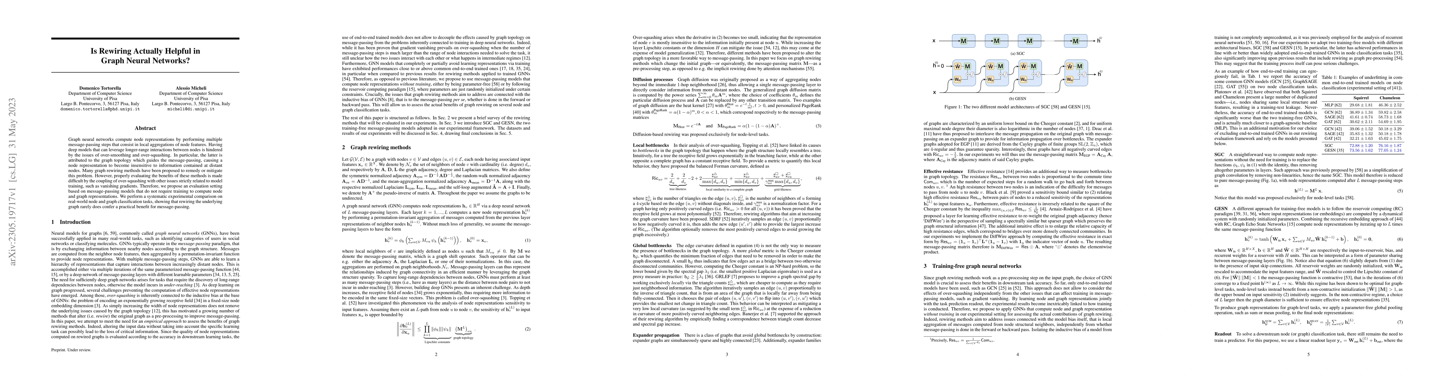 Thumbnail for Is Rewiring Actually Helpful in Graph Neural Networks?