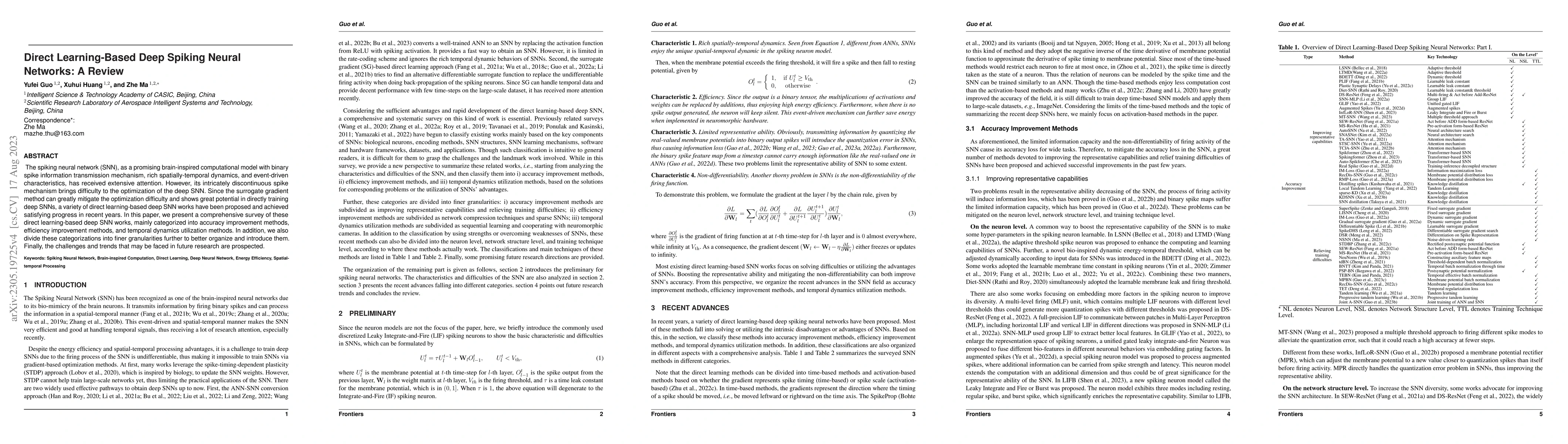 Thumbnail for Direct Learning-Based Deep Spiking Neural Networks: A Review