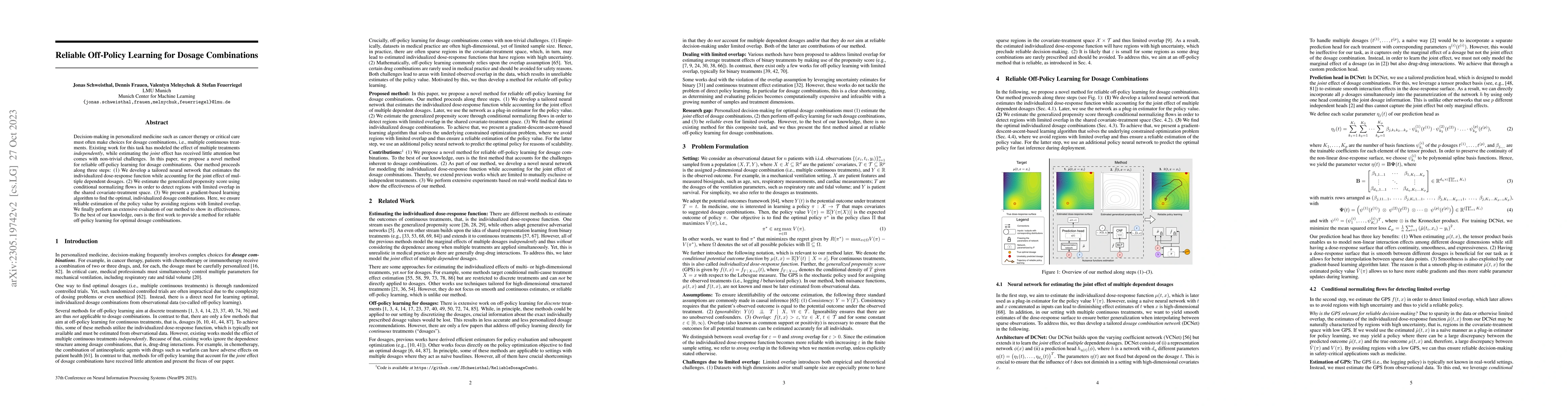 Thumbnail for Reliable Off-Policy Learning for Dosage Combinations