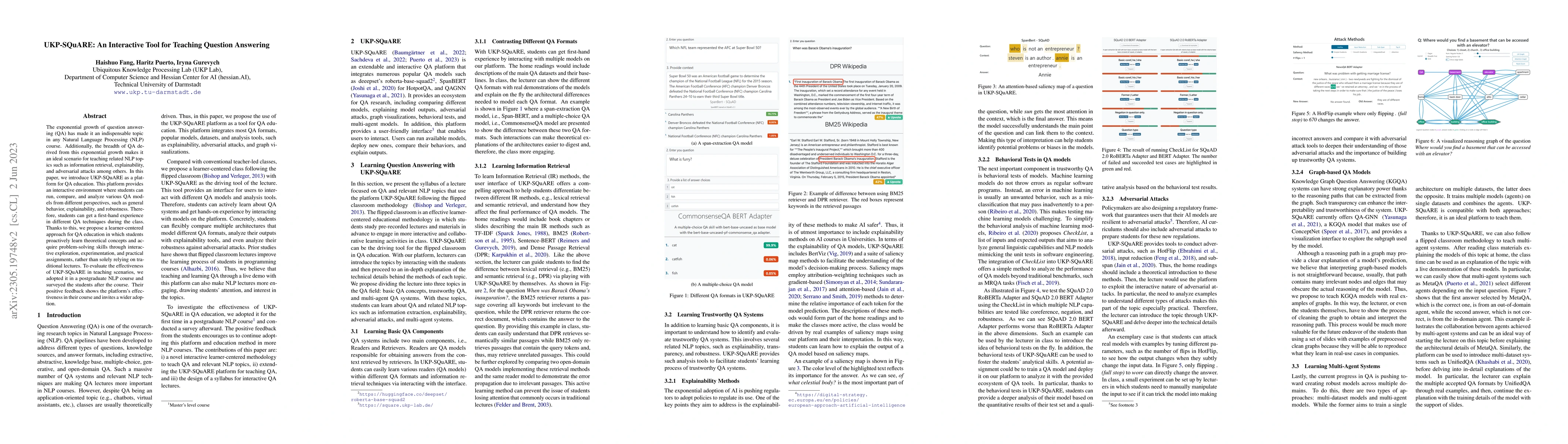 Thumbnail for UKP-SQuARE: An Interactive Tool for Teaching Question Answering