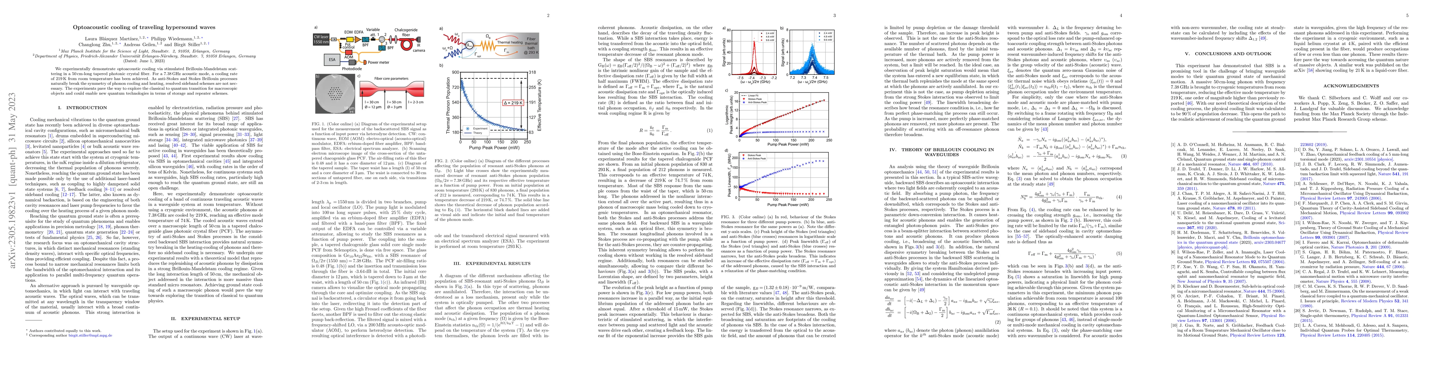 Thumbnail for Optoacoustic cooling of traveling hypersound waves