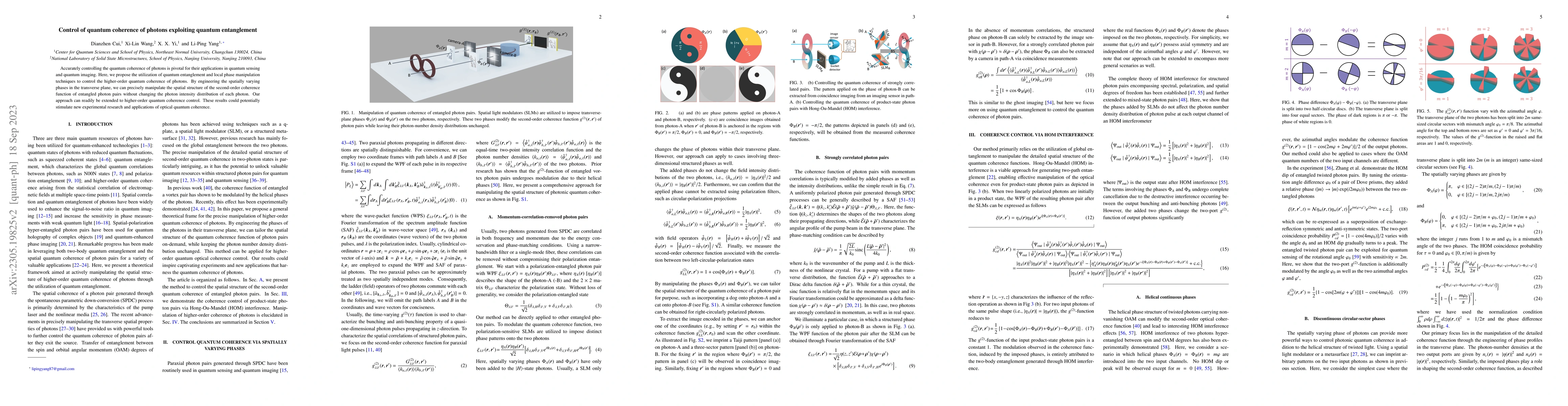 Thumbnail for Control of quantum coherence of photons exploiting quantum entanglement