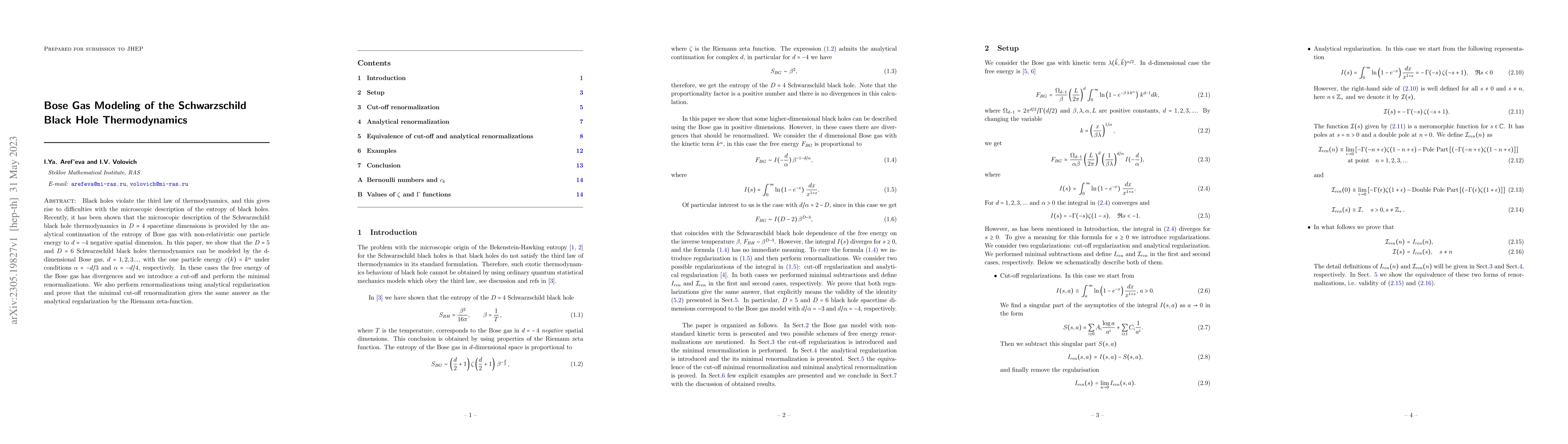 Thumbnail for Bose Gas Modeling of the Schwarzschild Black Hole Thermodynamics