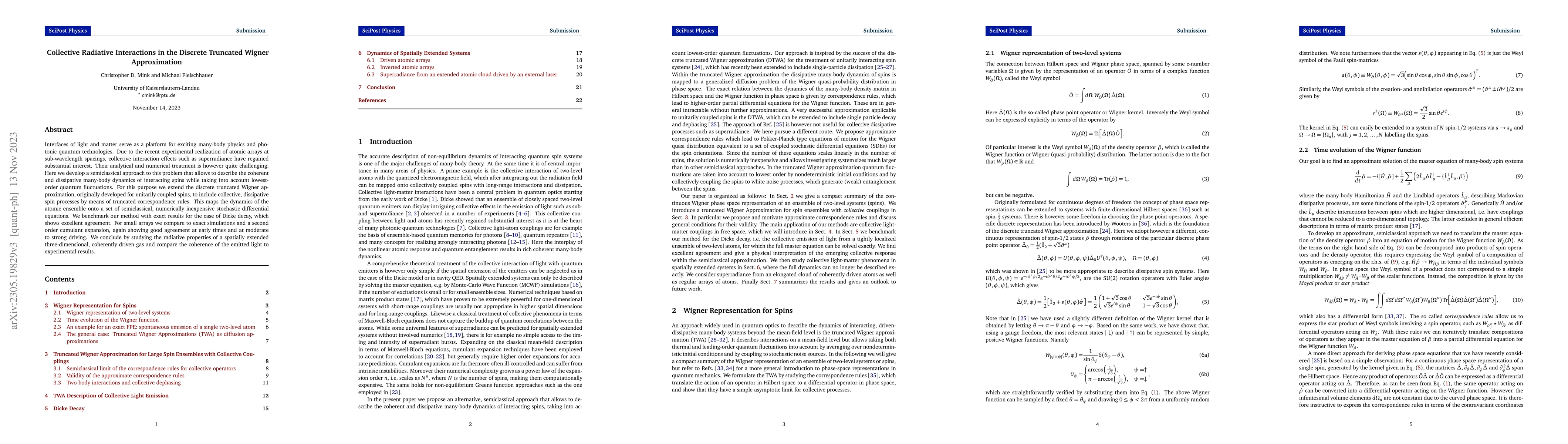 Thumbnail for Collective Radiative Interactions in the Discrete Truncated Wigner
  Approximation