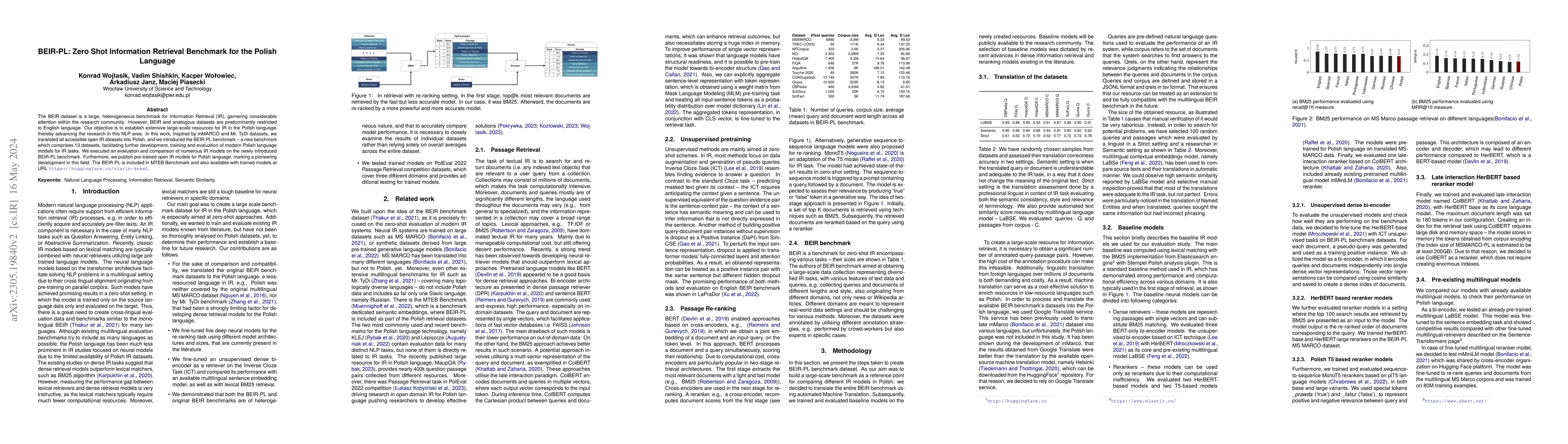 Thumbnail for BEIR-PL: Zero Shot Information Retrieval Benchmark for the Polish
  Language