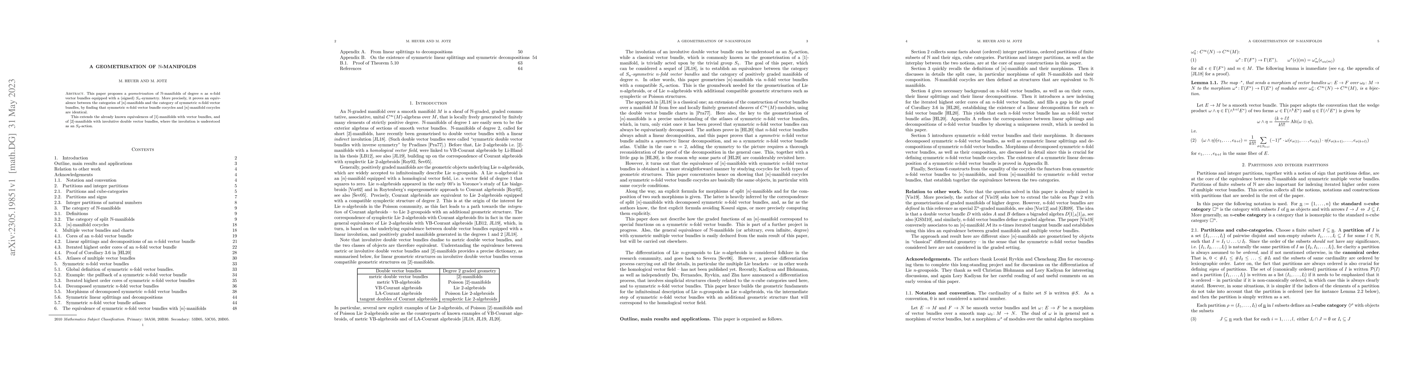 Thumbnail for A geometrisation of $\mathbb N$-manifolds