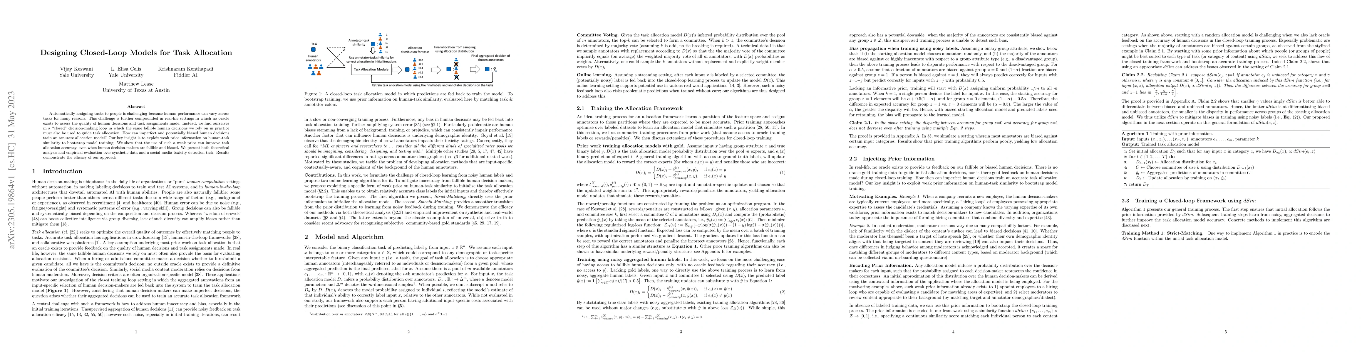 Thumbnail for Designing Closed-Loop Models for Task Allocation