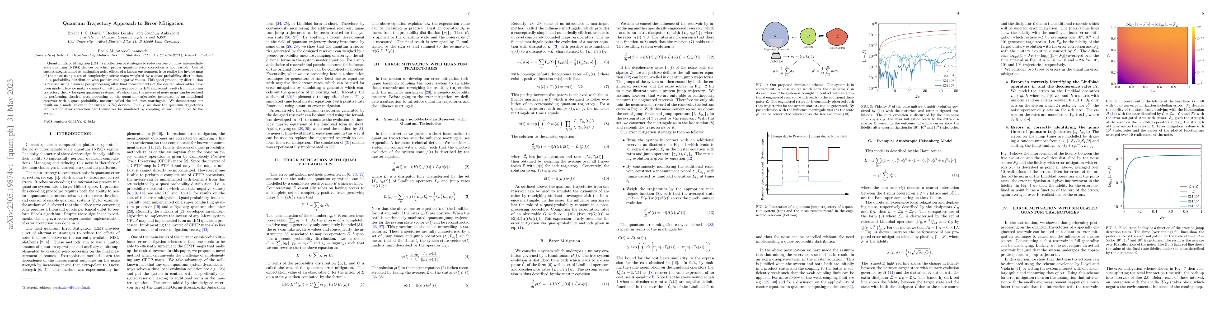 Thumbnail for Quantum Trajectory Approach to Error Mitigation