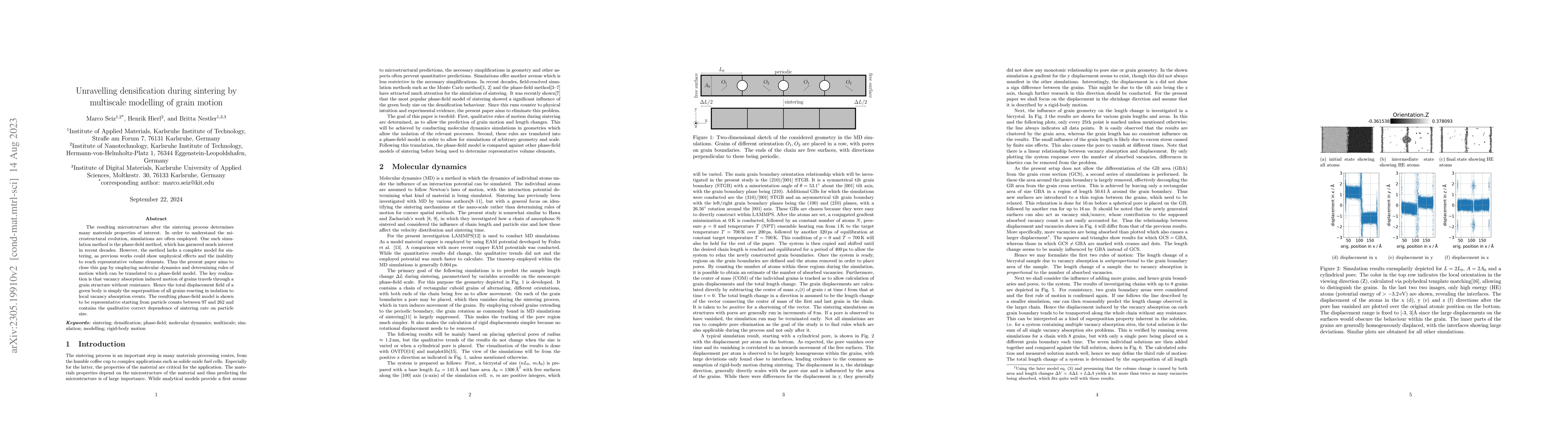 Thumbnail for Unravelling densification during sintering by multiscale modelling of
  grain motion