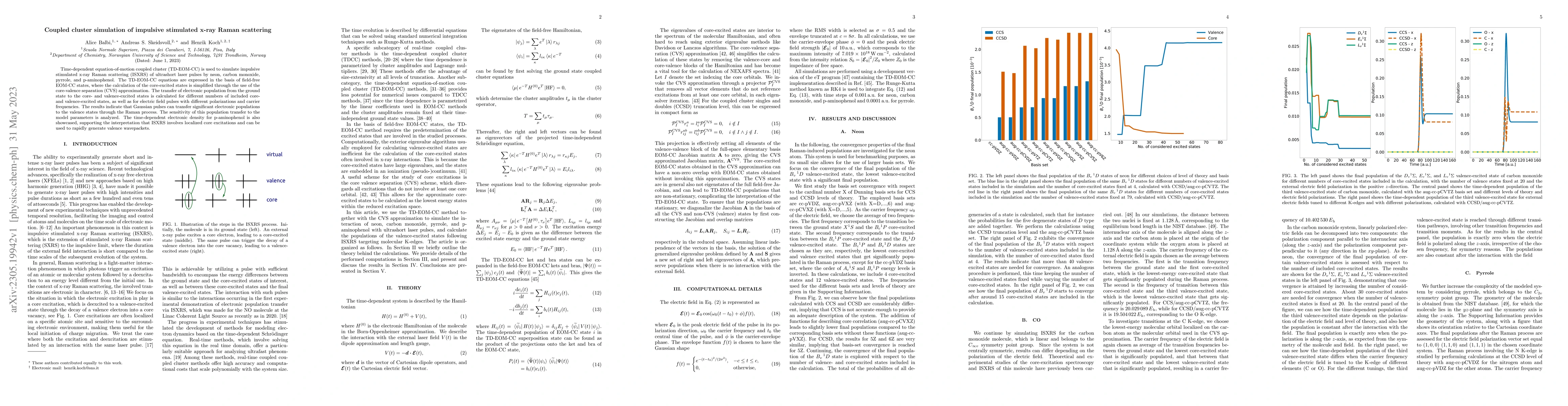 Thumbnail for Coupled cluster simulation of impulsive stimulated X-ray Raman
  scattering