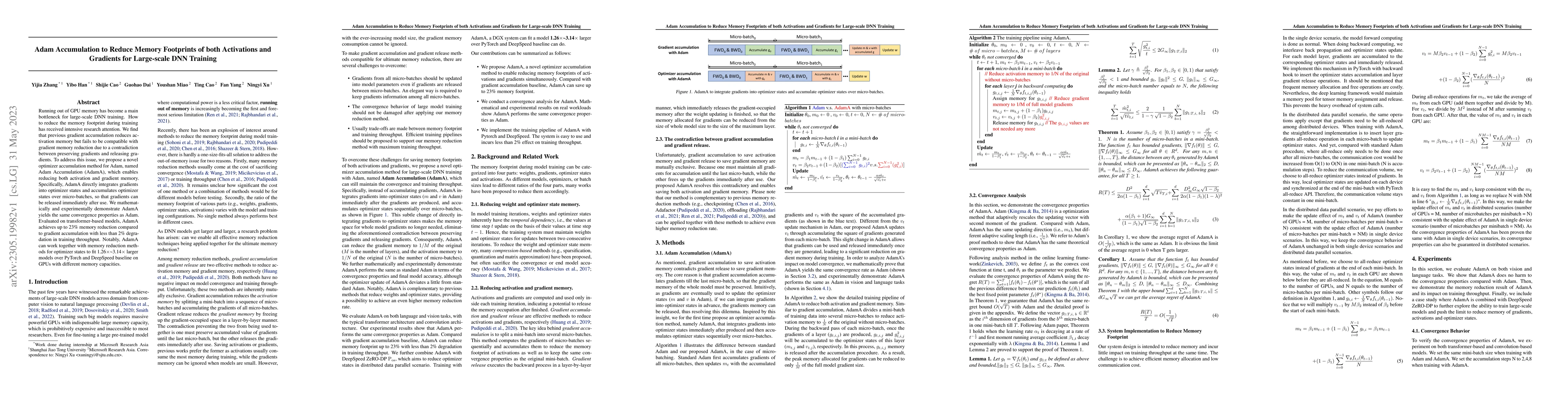 Thumbnail for Adam Accumulation to Reduce Memory Footprints of both Activations and
  Gradients for Large-scale DNN Training