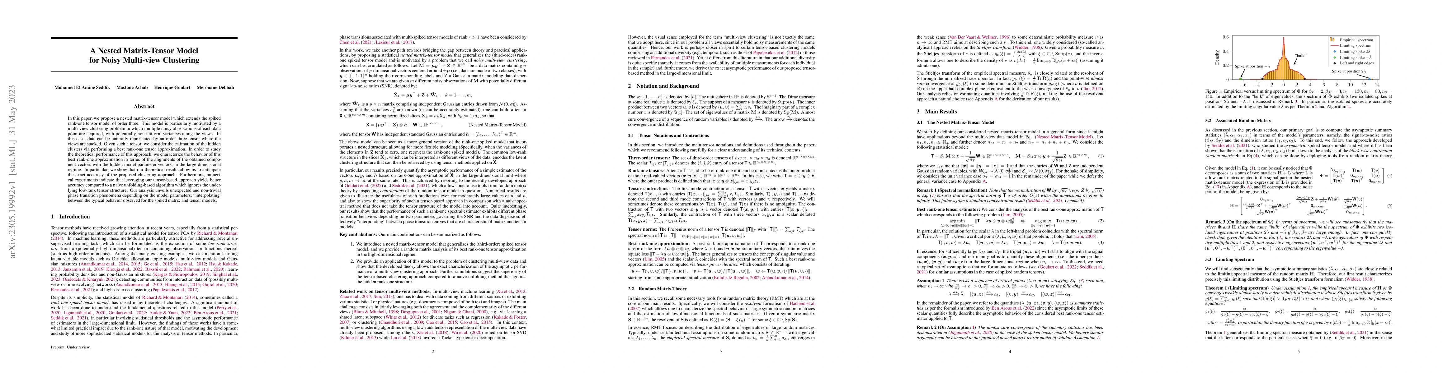 Thumbnail for A Nested Matrix-Tensor Model for Noisy Multi-view Clustering