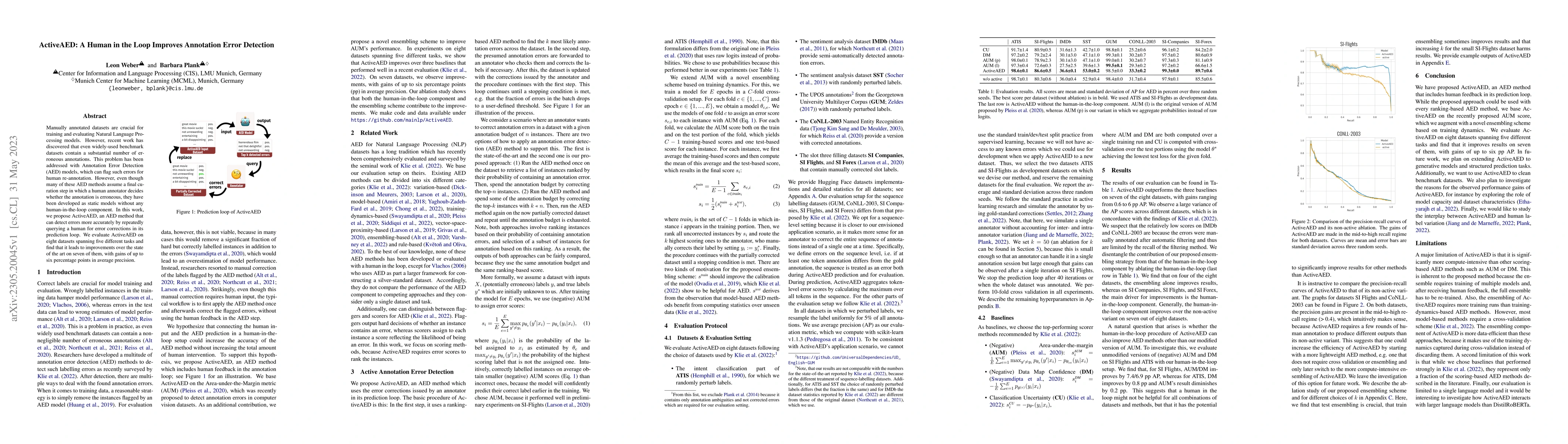 Thumbnail for ActiveAED: A Human in the Loop Improves Annotation Error Detection