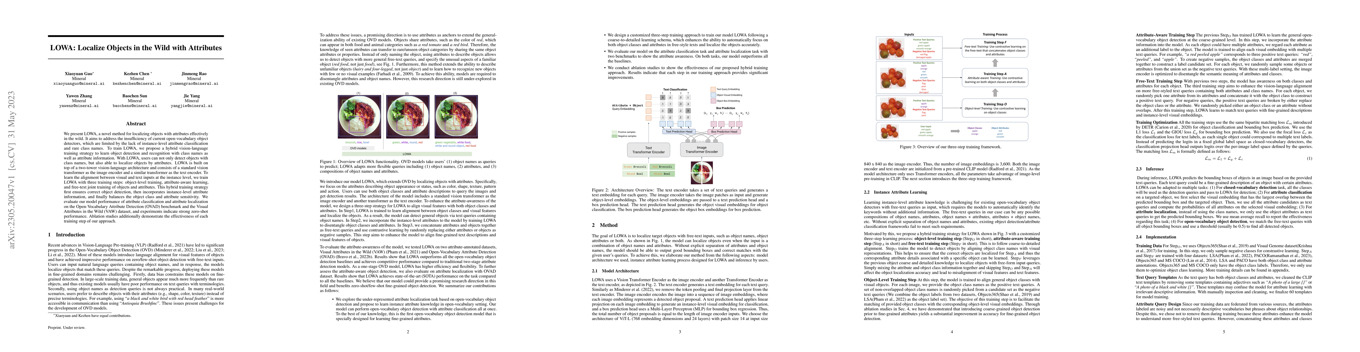Thumbnail for LOWA: Localize Objects in the Wild with Attributes