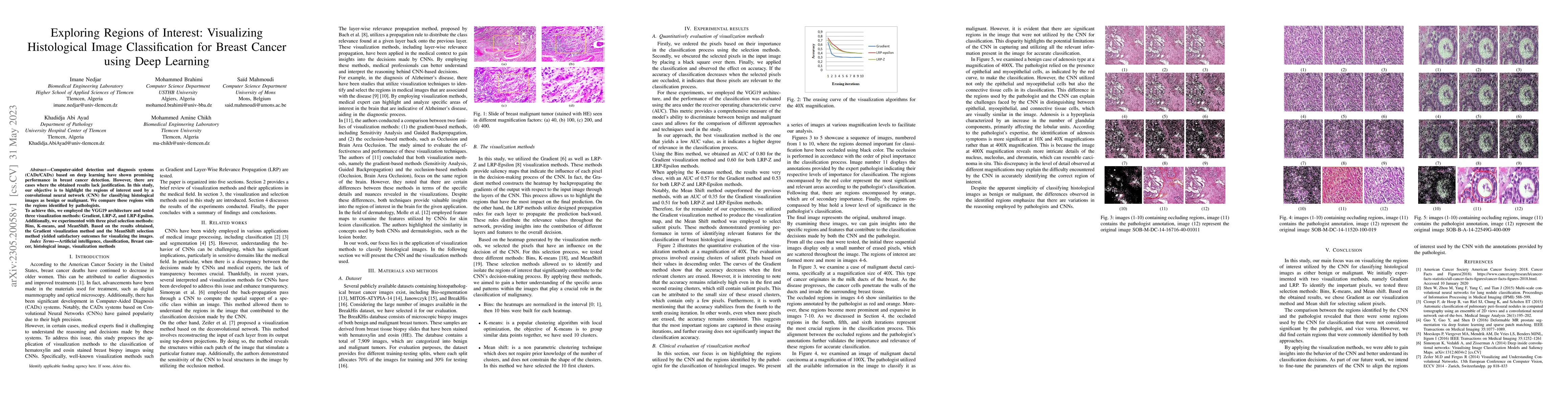 Thumbnail for Exploring Regions of Interest: Visualizing Histological Image
  Classification for Breast Cancer using Deep Learning