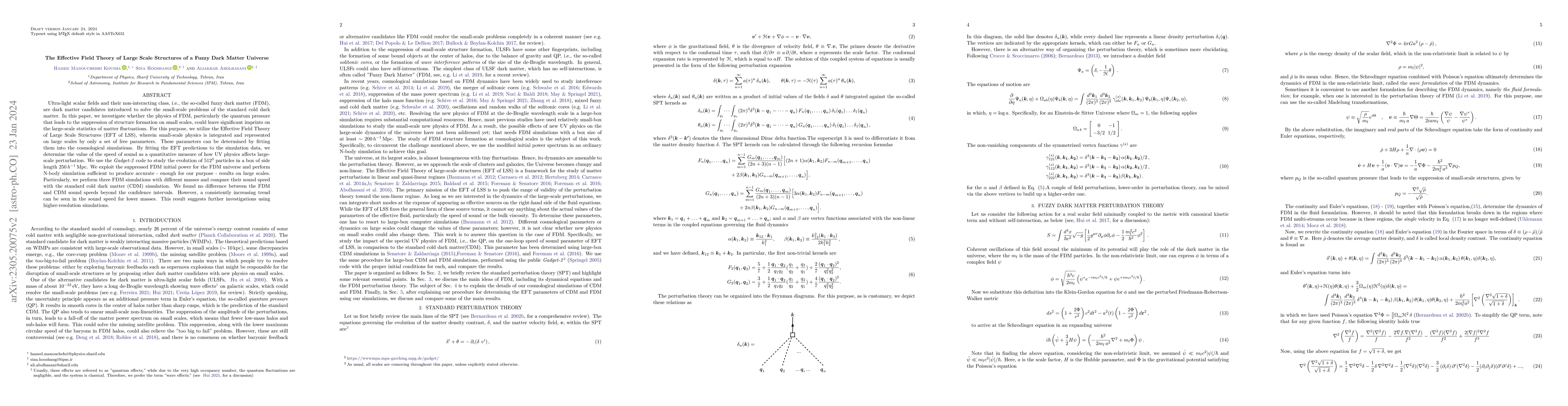 Thumbnail for The Effective Field Theory of Large Scale Structures of a Fuzzy Dark
  Matter Universe