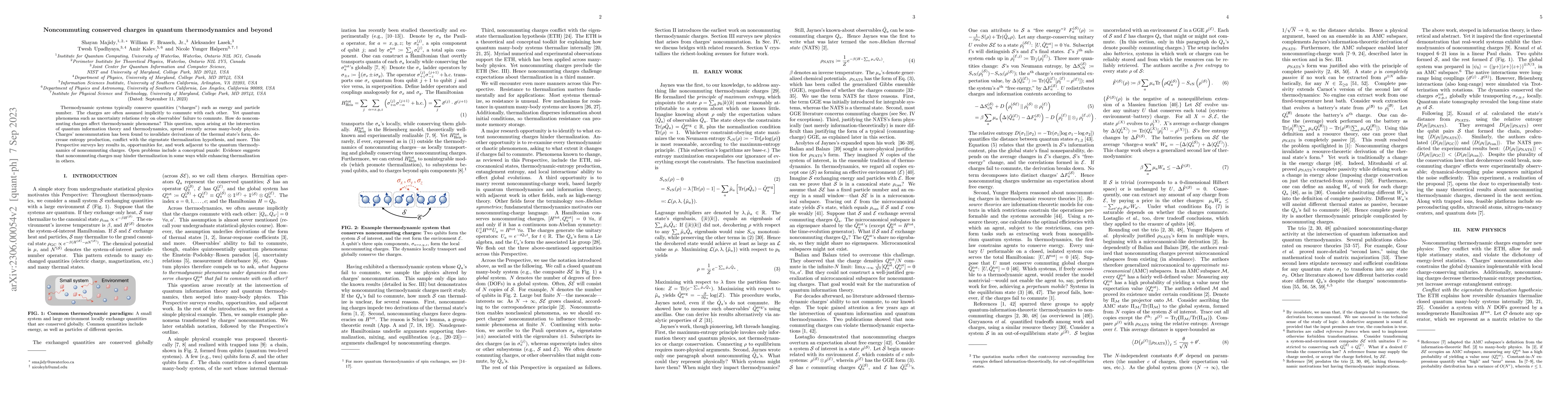 Thumbnail for Noncommuting conserved charges in quantum thermodynamics and beyond