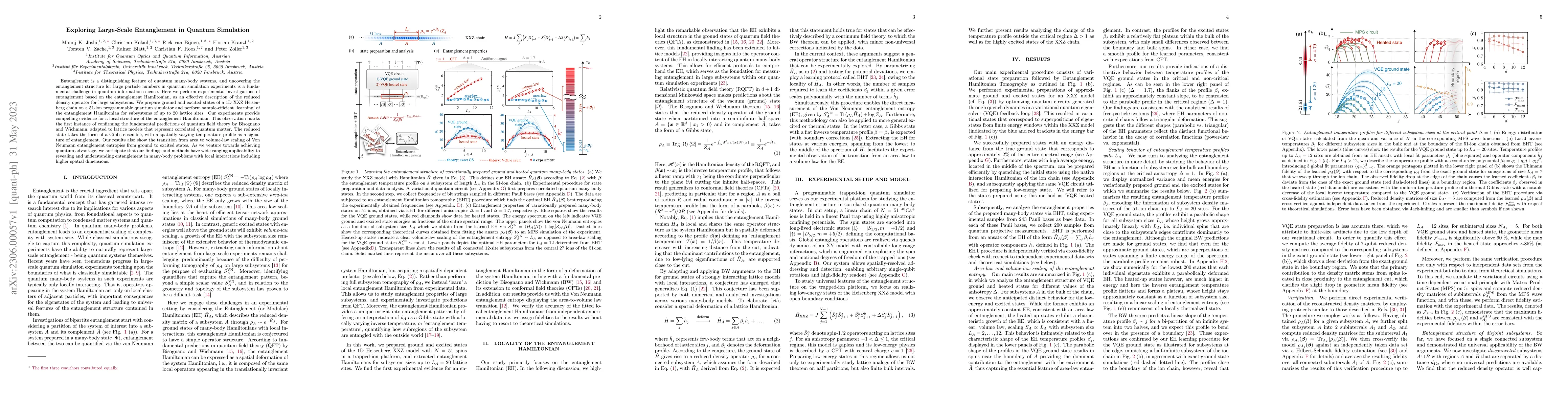 Thumbnail for Exploring Large-Scale Entanglement in Quantum Simulation