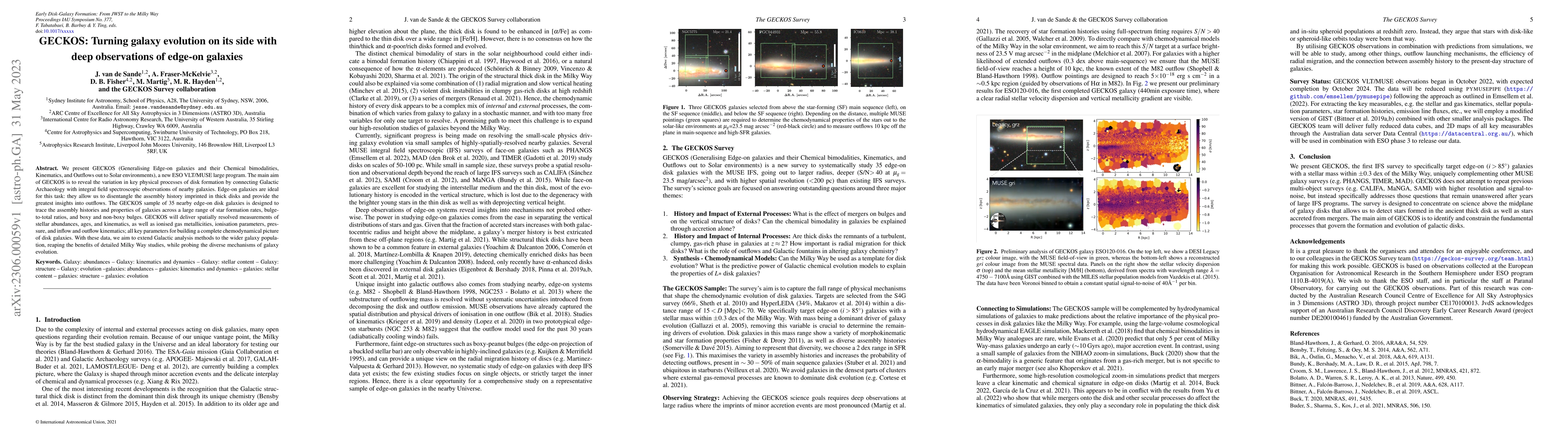 Thumbnail for GECKOS: Turning galaxy evolution on its side with deep observations of
  edge-on galaxies