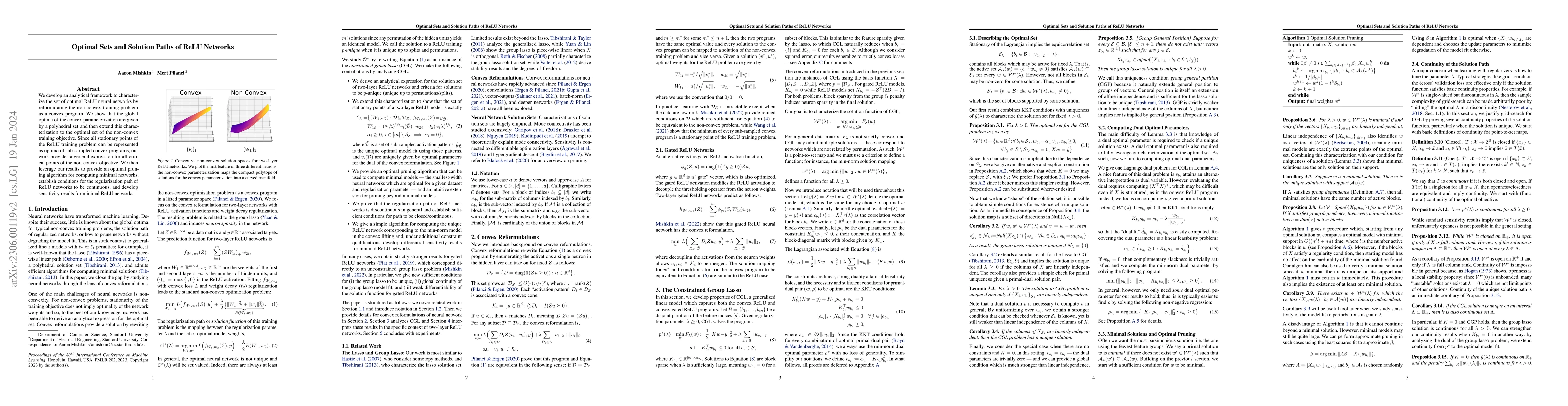 Thumbnail for Optimal Sets and Solution Paths of ReLU Networks