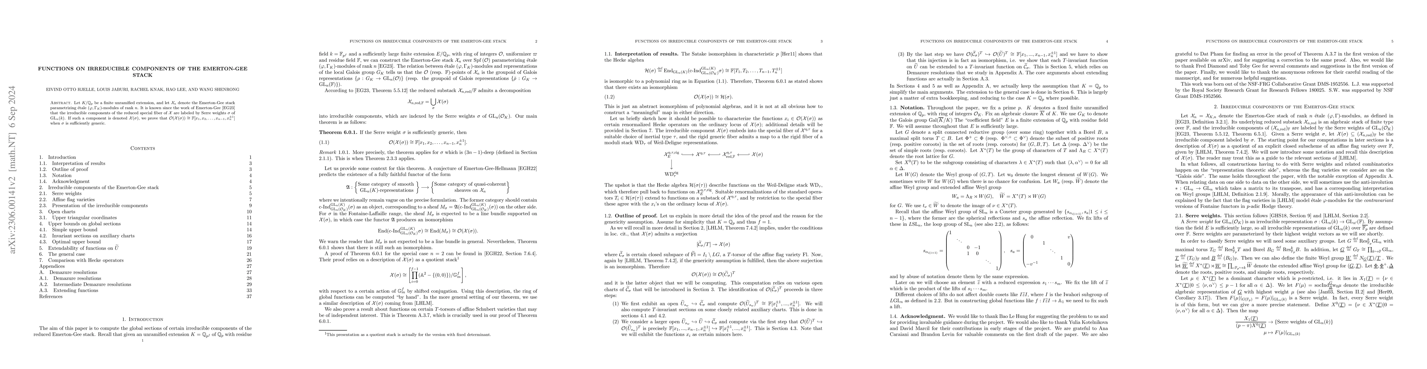 Thumbnail for Functions on Irreducible Components of the Emerton-Gee Stack