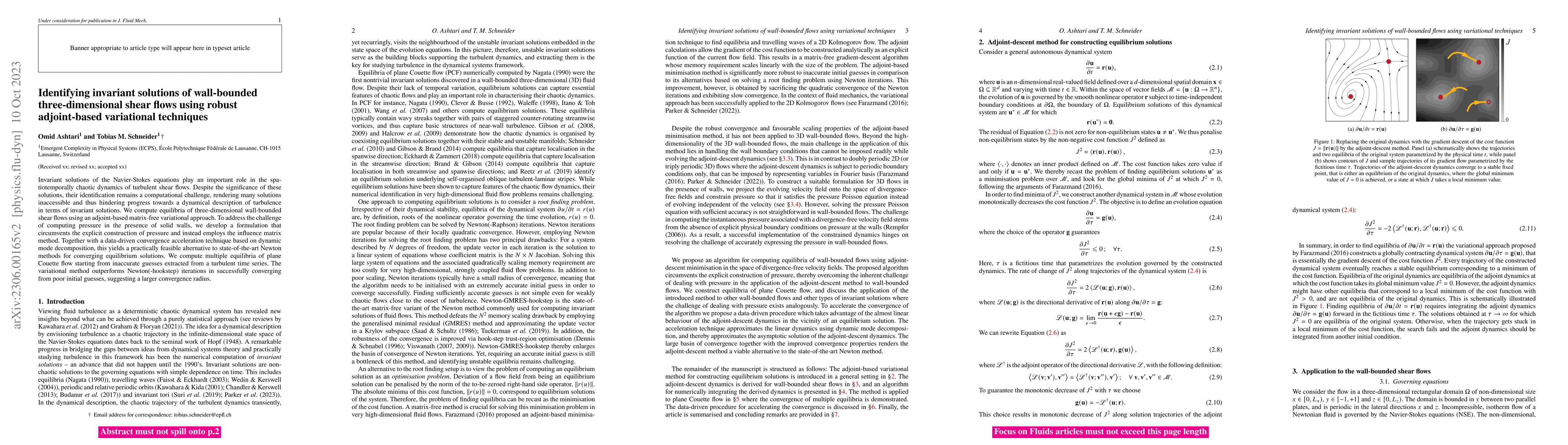 Thumbnail for Identifying invariant solutions of wall-bounded three-dimensional shear
  flows using robust adjoint-based variational techniques