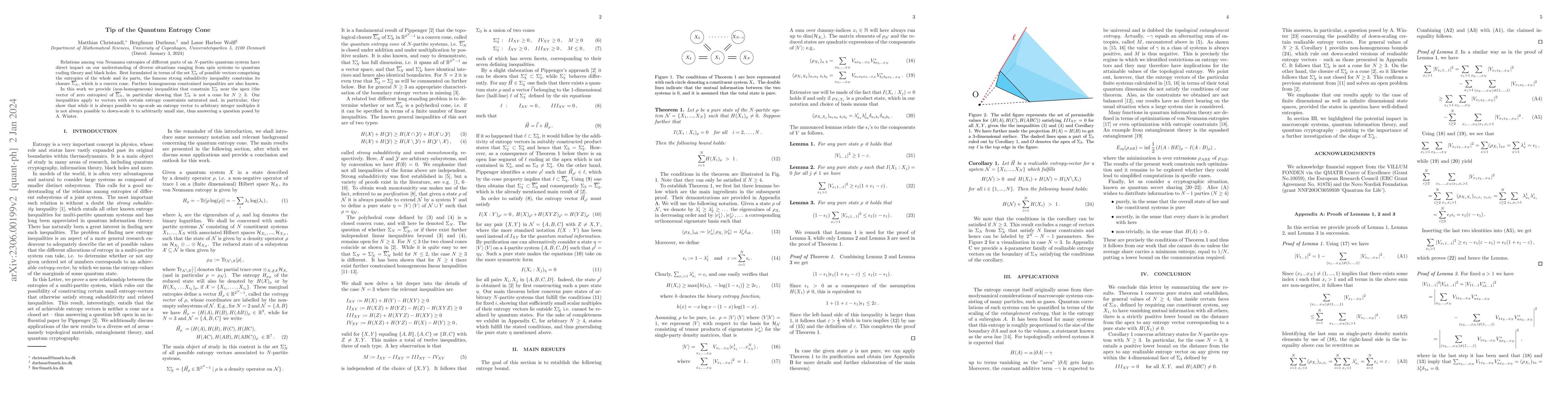 Thumbnail for Tip of the Quantum Entropy Cone