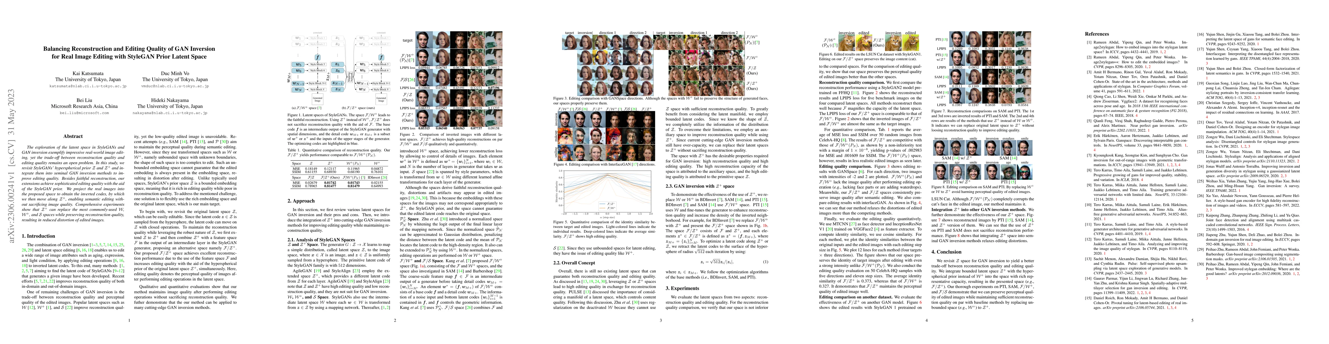 Thumbnail for Balancing Reconstruction and Editing Quality of GAN Inversion for Real
  Image Editing with StyleGAN Prior Latent Space