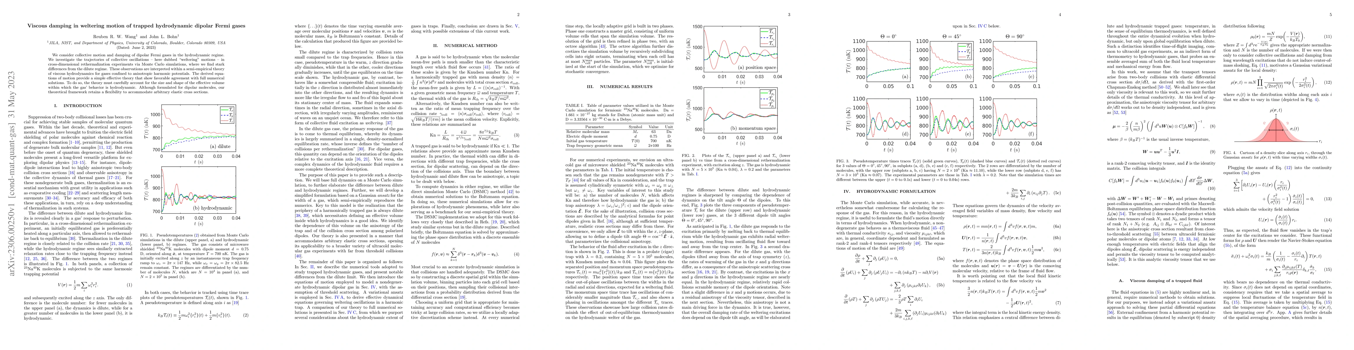 Thumbnail for Viscous damping in weltering motion of trapped hydrodynamic dipolar
  Fermi gases