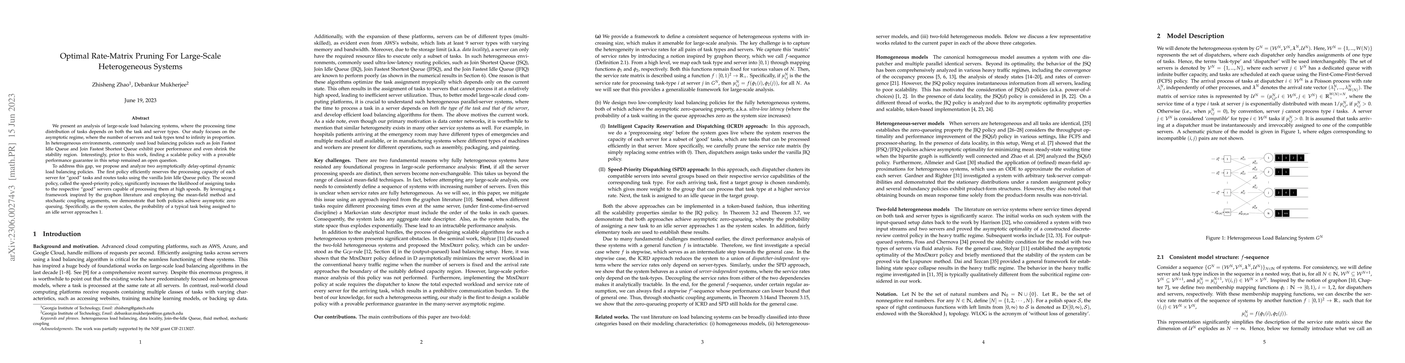 Thumbnail for Optimal Rate-Matrix Pruning For Large-Scale Heterogeneous Systems
