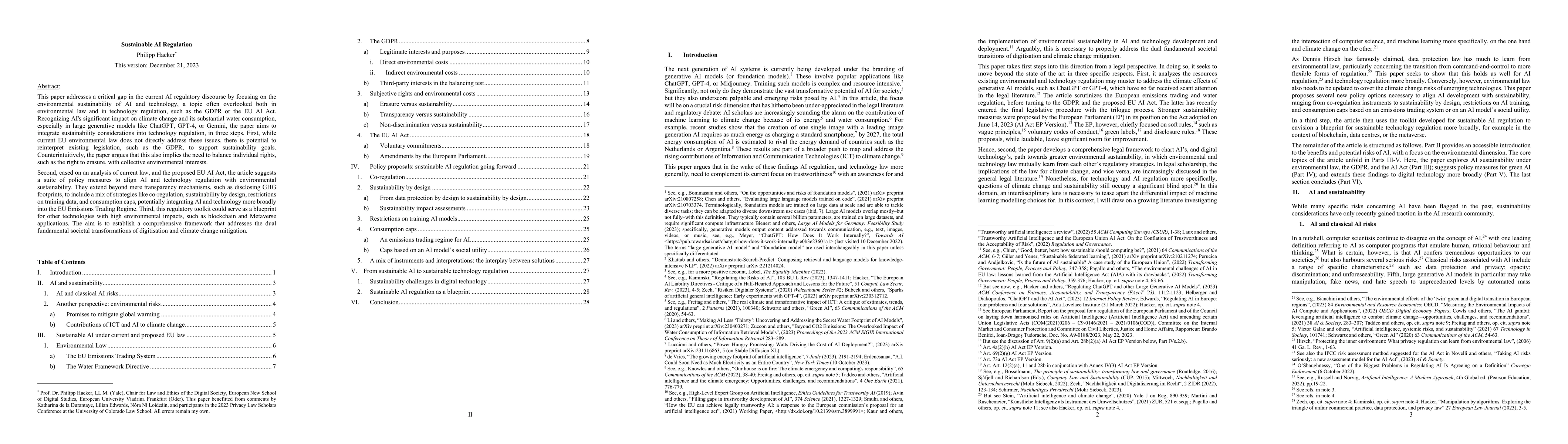 Thumbnail for Sustainable AI Regulation
