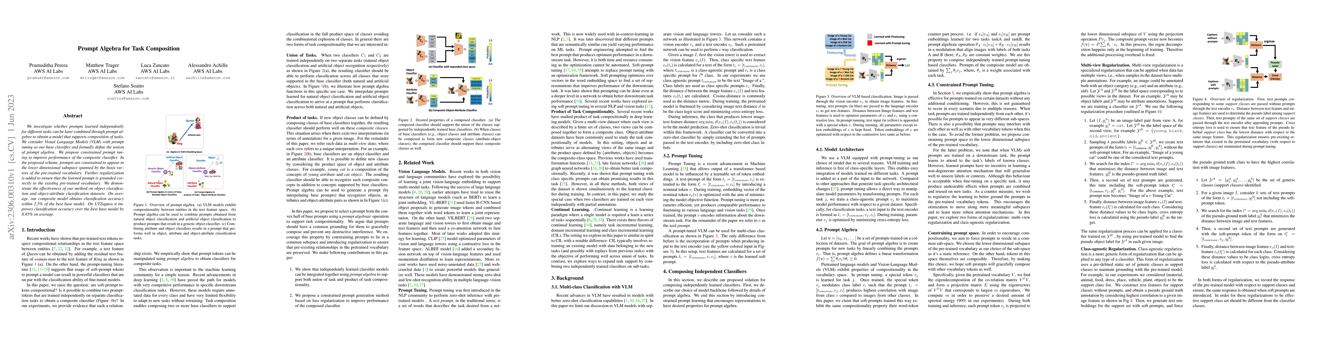 Thumbnail for Prompt Algebra for Task Composition