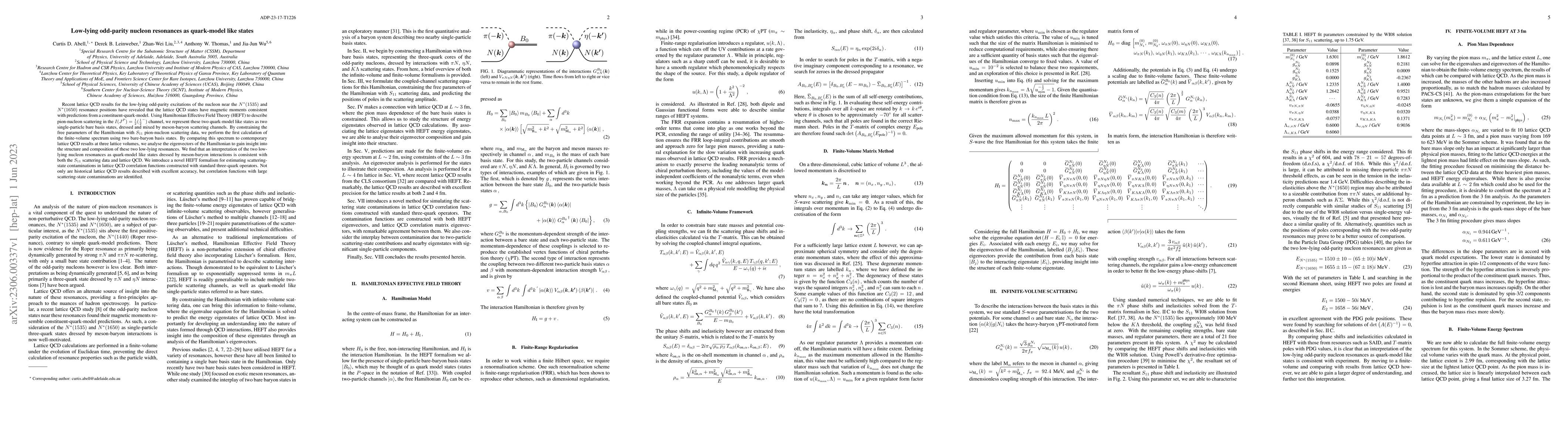 Thumbnail for Low-lying odd-parity nucleon resonances as quark-model like states