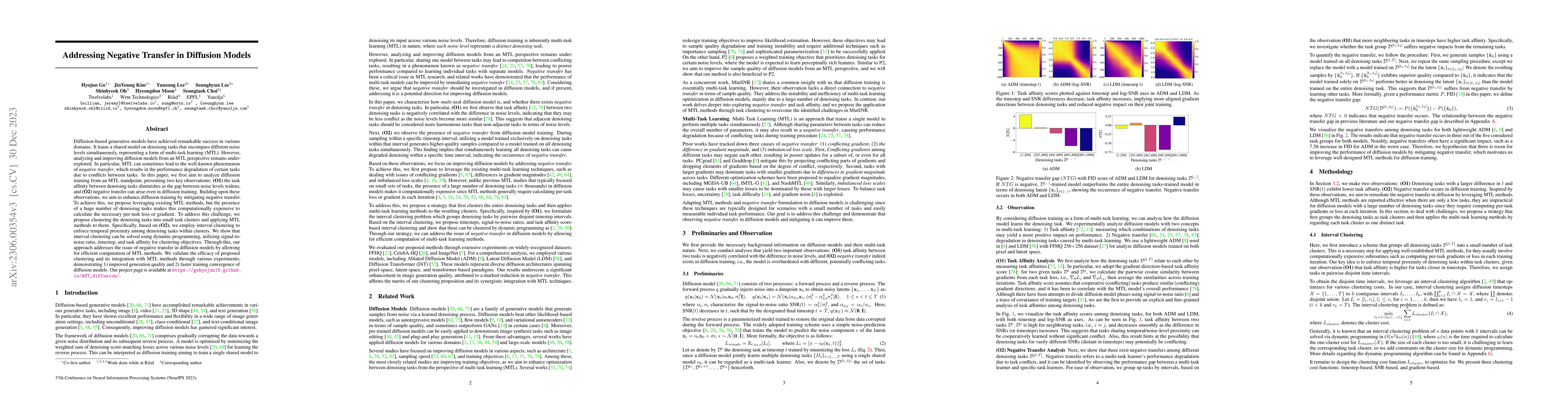 Thumbnail for Addressing Negative Transfer in Diffusion Models