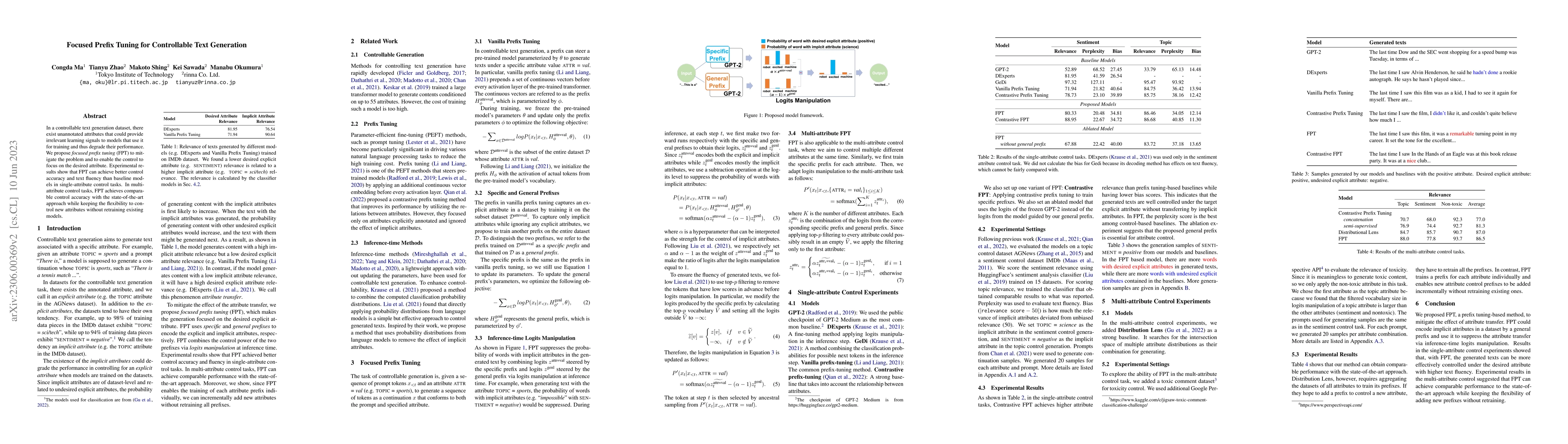 Thumbnail for Focused Prefix Tuning for Controllable Text Generation