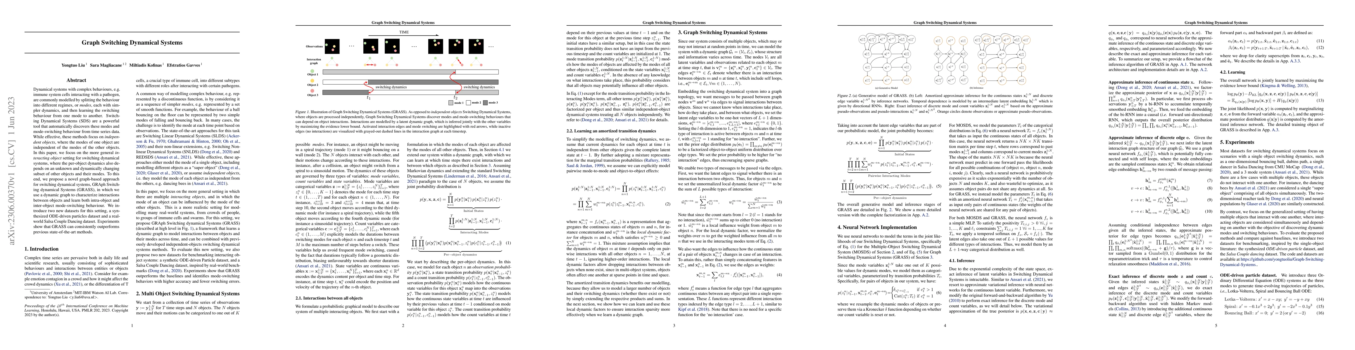 Thumbnail for Graph Switching Dynamical Systems
