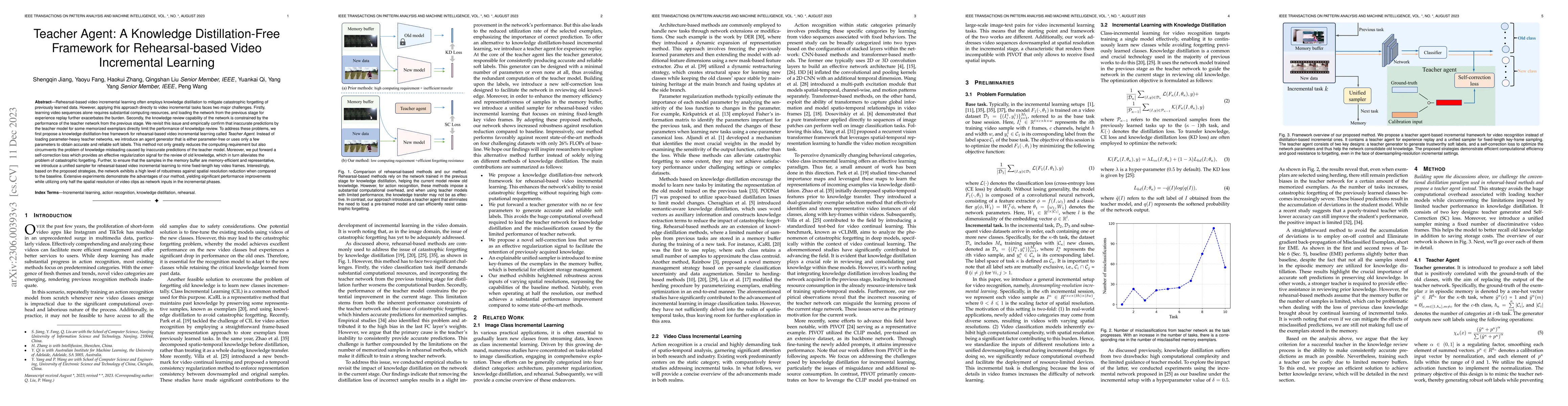 Thumbnail for Teacher Agent: A Knowledge Distillation-Free Framework for
  Rehearsal-based Video Incremental Learning