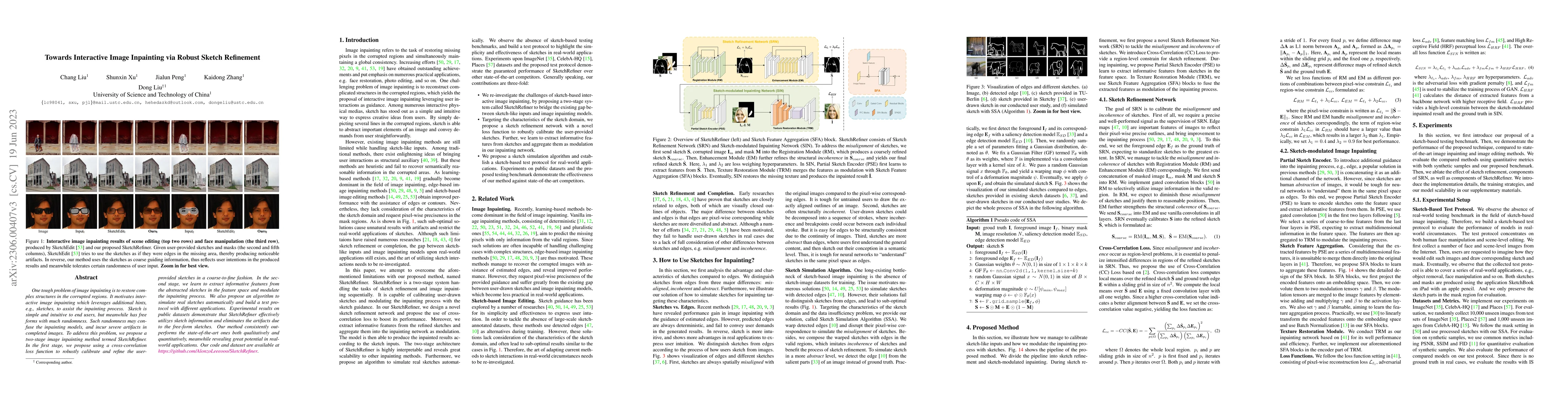 Thumbnail for Towards Interactive Image Inpainting via Sketch Refinement