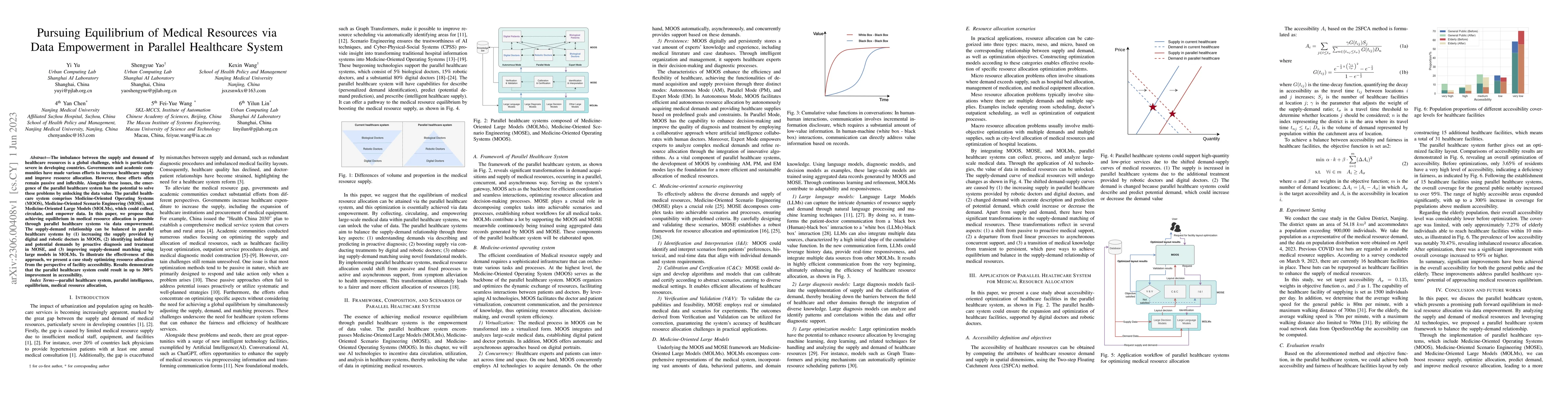 Thumbnail for Pursuing Equilibrium of Medical Resources via Data Empowerment in
  Parallel Healthcare System