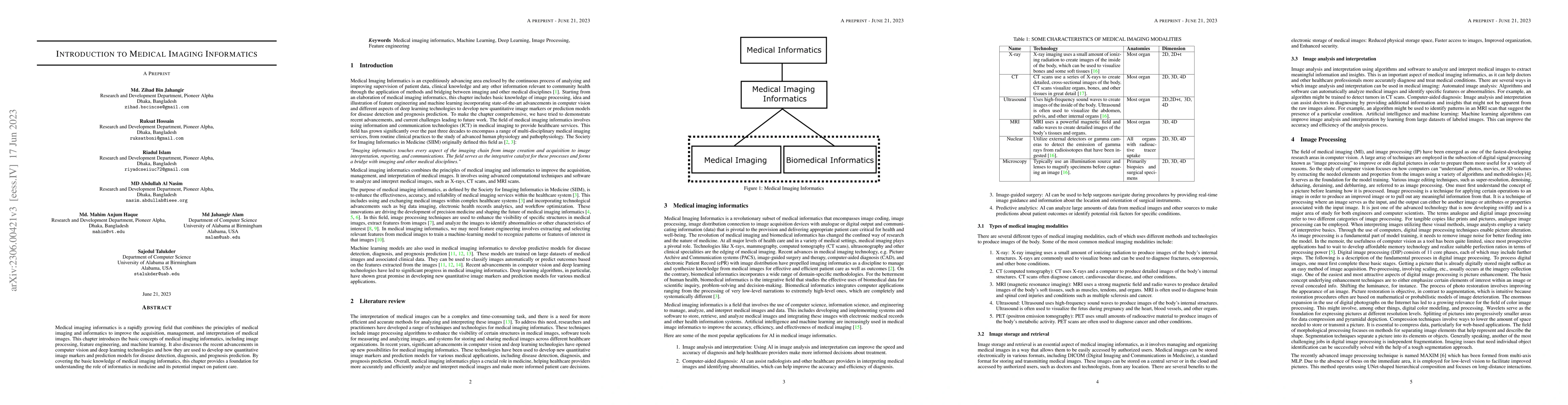 Thumbnail for Introduction to Medical Imaging Informatics