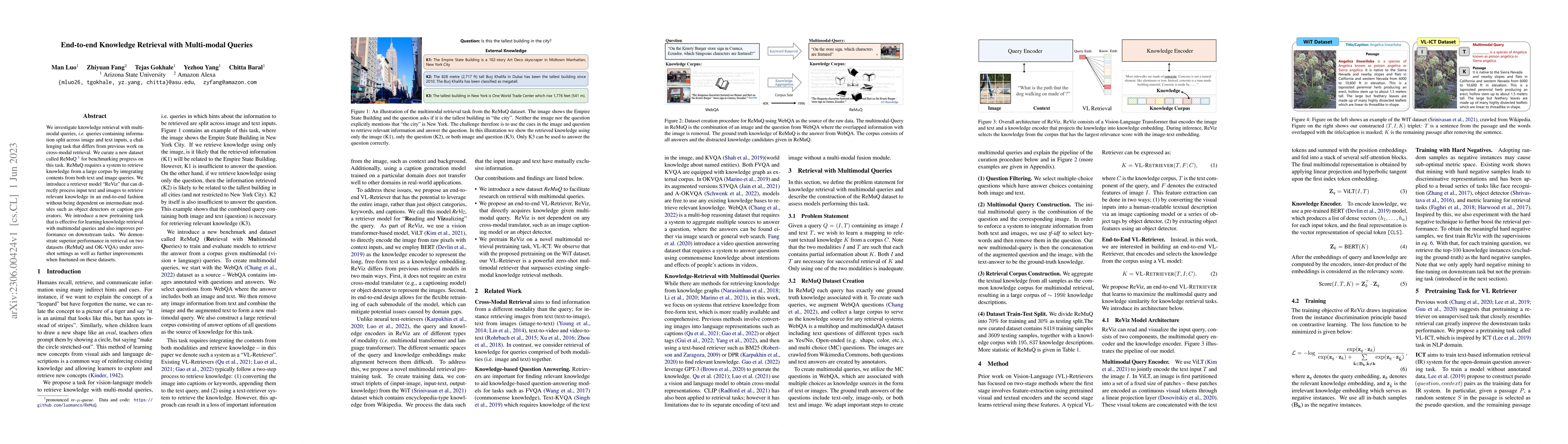 Thumbnail for End-to-end Knowledge Retrieval with Multi-modal Queries