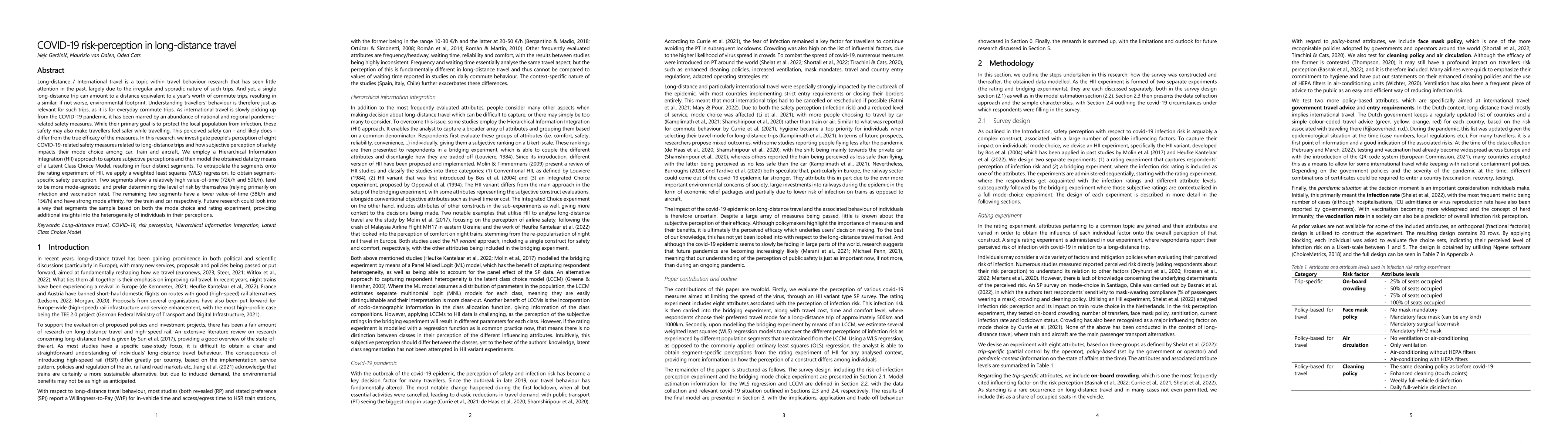 Thumbnail for COVID-19 risk-perception in long-distance travel